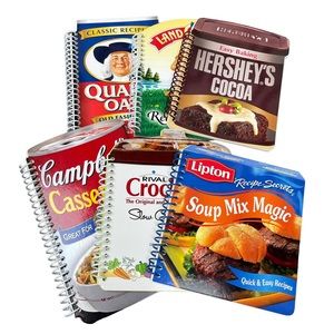 SALE!!! Spiral Bound Novelty Cookbook Collection 6 Books